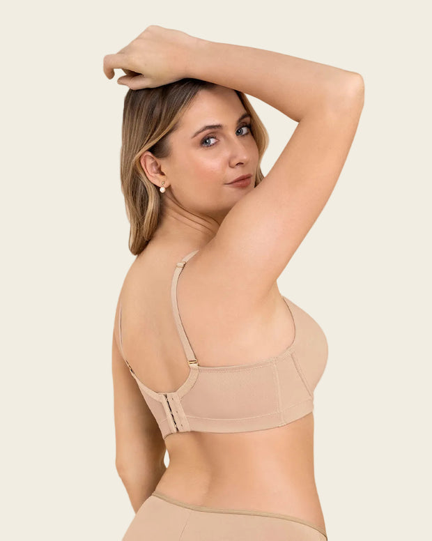 Brasier de realce suave y buen cubrimiento en espalda