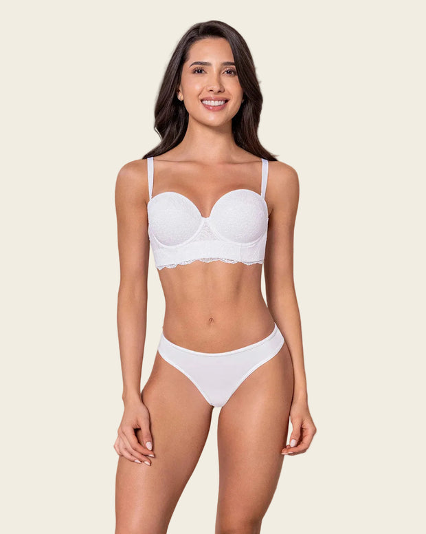 Solo-POS Brasier en encaje con realce incorporado