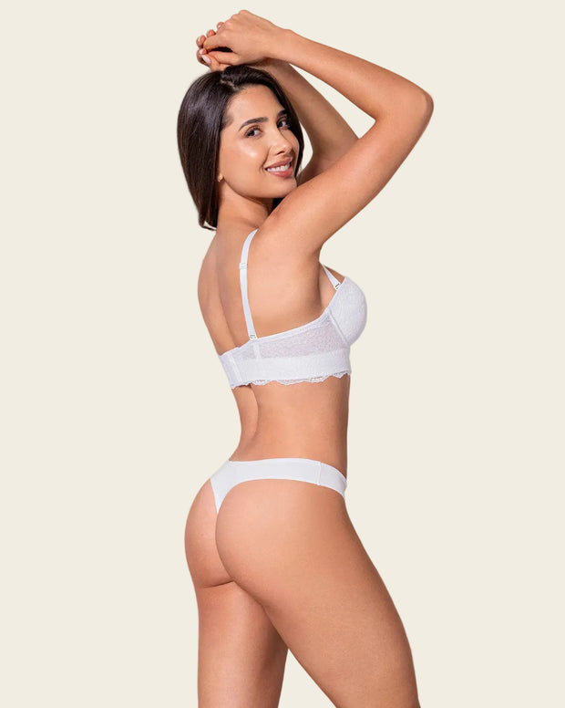 Solo-POS Brasier en encaje con realce incorporado