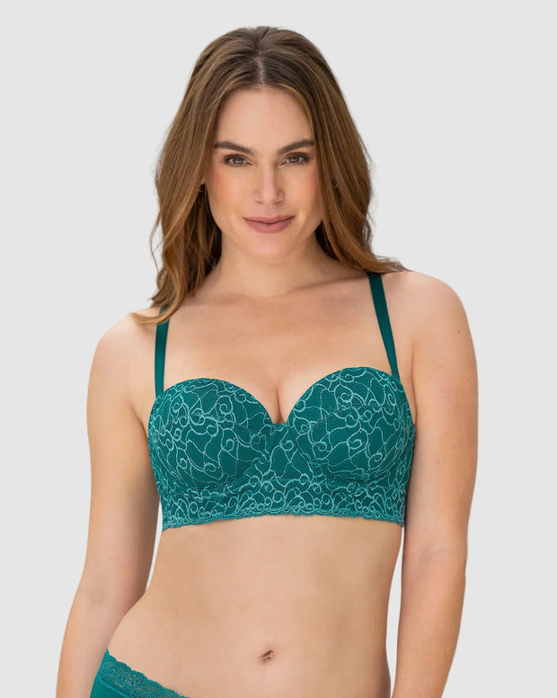 Brasier en encaje con realce incorporado