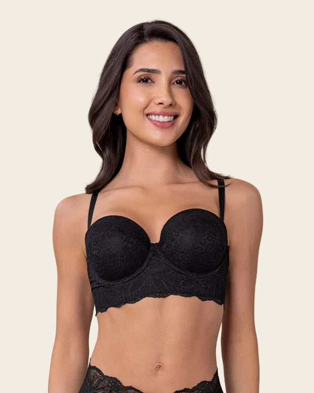 Solo-POS Brasier en encaje con realce incorporado