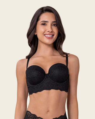 Solo-POS Brasier en encaje con realce incorporado#color_700-negro