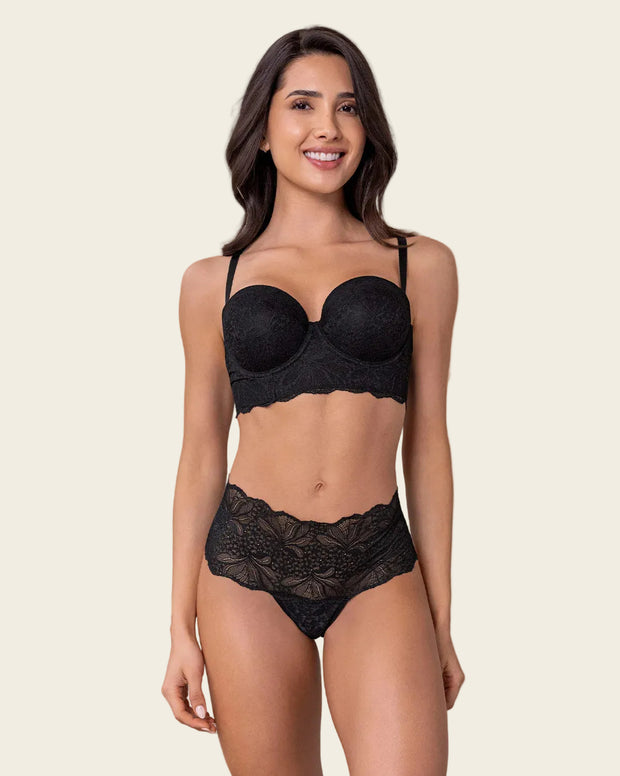 Solo-POS Brasier en encaje con realce incorporado