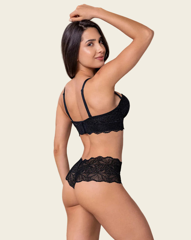 Solo-POS Brasier en encaje con realce incorporado