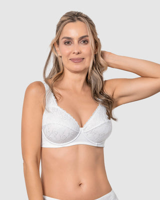 Brasier triangular con copas en SmartLace® y espalda en tela lisa#color_000-blanco