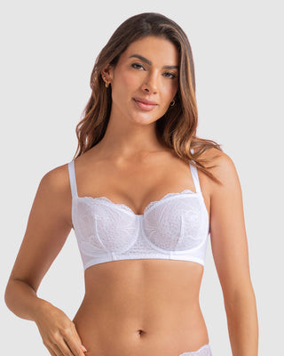 Brasier con copas en SmartLace® y espalda en tul#color_000-blanco
