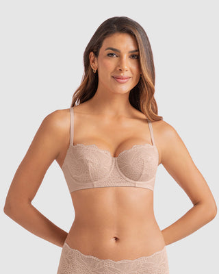 Brasier con copas en SmartLace® y espalda en tul#color_802-cafe-claro
