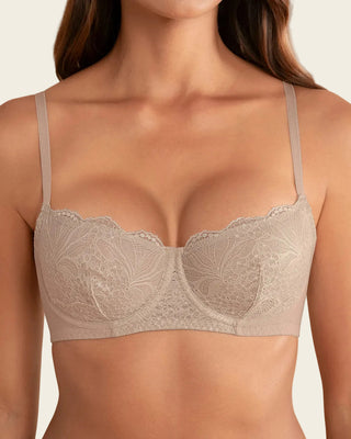 Brasier con copas en SmartLace® y espalda en tul#color_802-cafe-claro