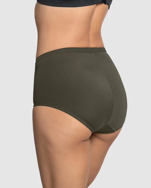 Panty clásico de compresión suave con excelente modelación#color_068-verde-militar