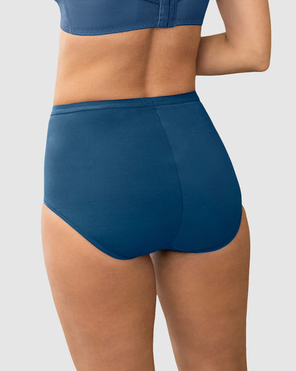 Panty clásico de compresión suave con excelente modelación#color_546-azul-oscuro