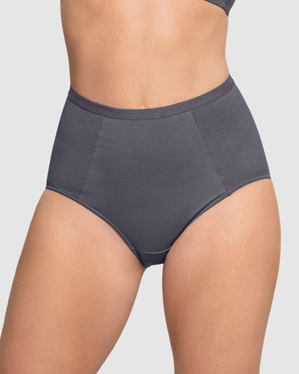 Panty clásico de compresión suave con excelente modelación#color_721-gris-oscuro