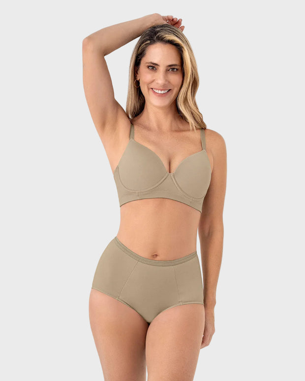 Panty clásico de compresión suave con excelente modelación