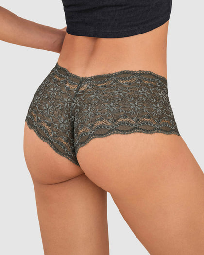 Panty estilo hípster en SmartLace® sexy con refuerzo en algodón#color_249-verde