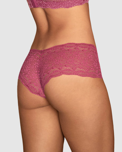 Panty estilo hípster en SmartLace® sexy con refuerzo en algodón#color_a80-rosado-frambuesa