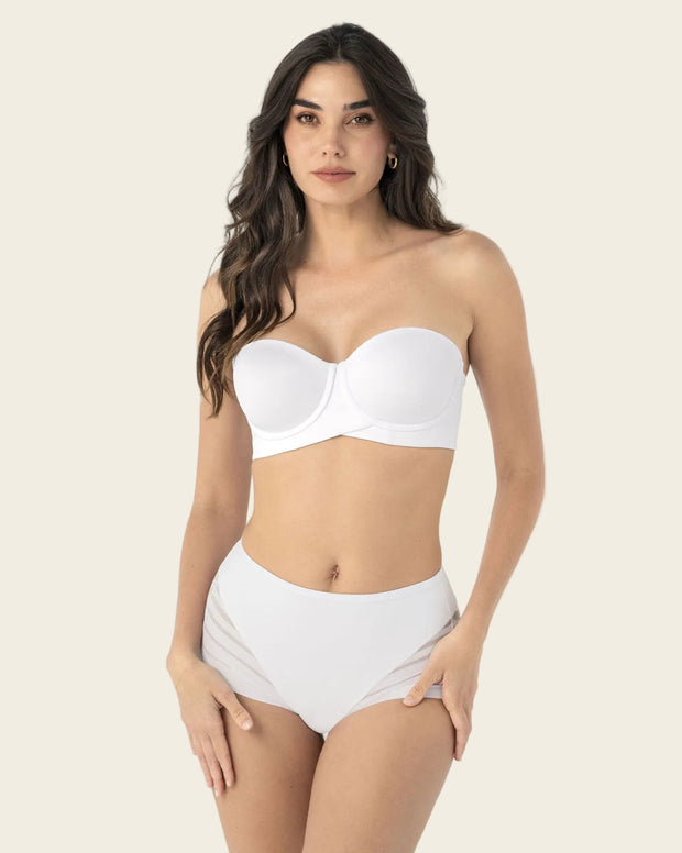 Brasier strapless ideal para busto mediano y grande