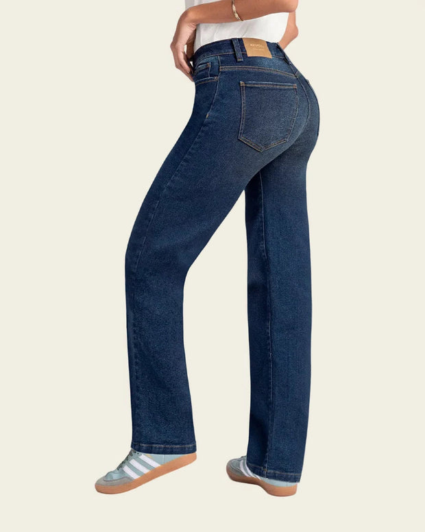 Jean bota recta para mujer