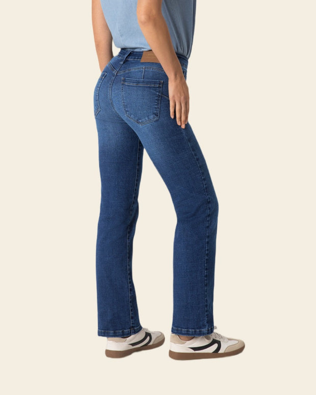 Jean levanta glúteos bota recta