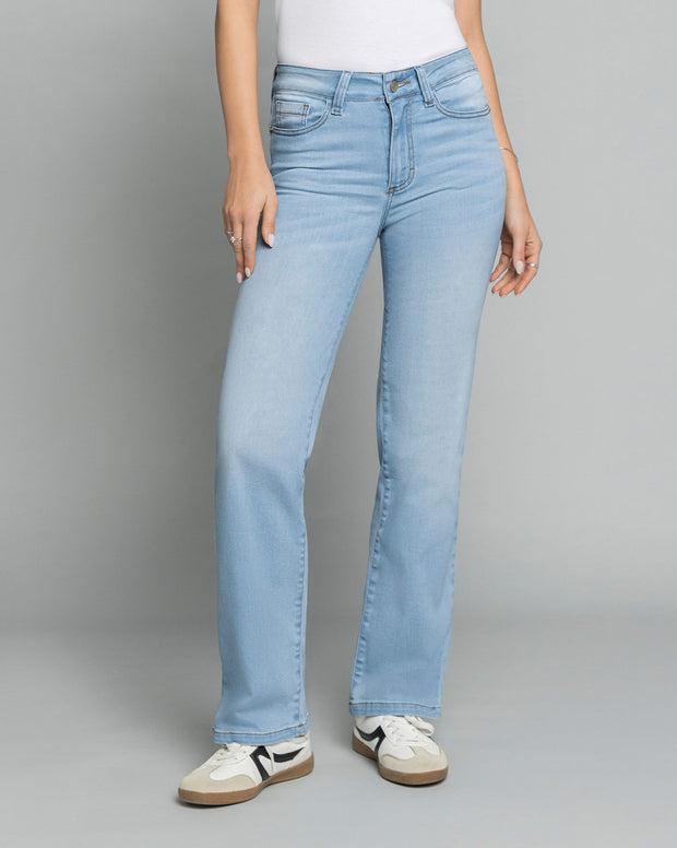Jean levanta glúteos bota recta