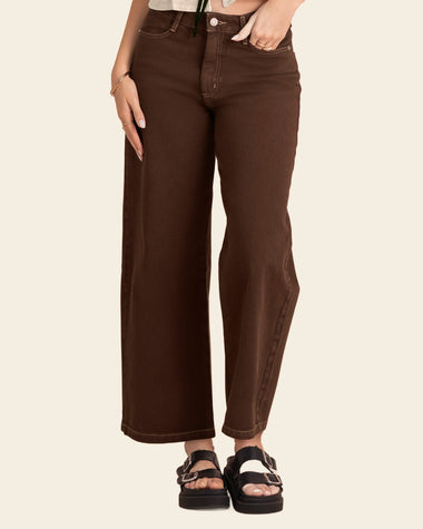 Jean bota amplia de largo crop#color_c23-cafe-chocolate