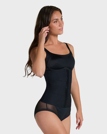 Faja cinturilla de compresión moderada tecnología SkinFuse®#color_700-negro