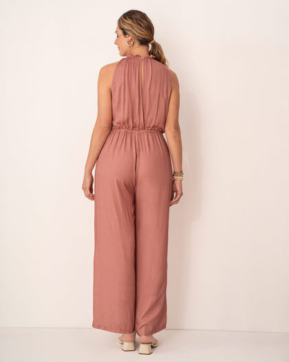 Enterizo largo con tira para ajustar en la cintura#color_180-palo-de-rosa