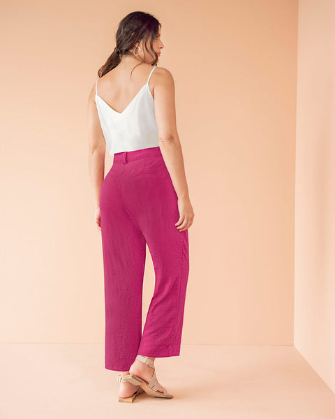 Pantalón coulotte con bolsillos funcionales#color_313-rosado