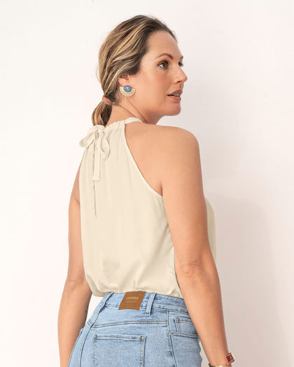 Blusa hombros descubiertos anudable en espalda#color_018-marfil
