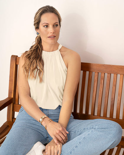 Blusa hombros descubiertos anudable en espalda#color_018-marfil