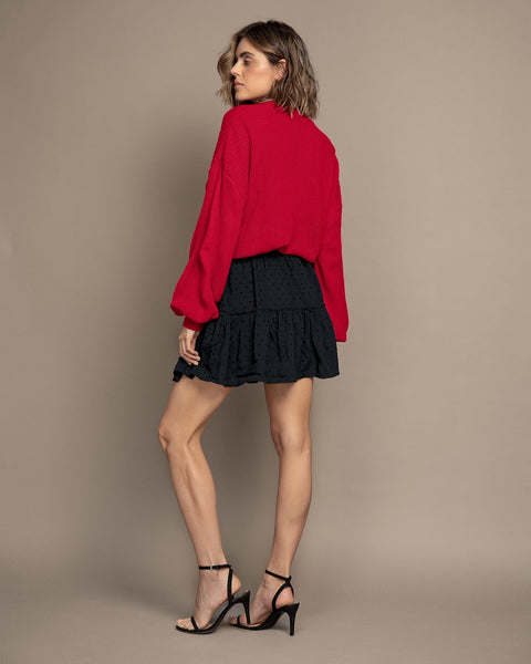 Falda corta con bolero#color_700-negro