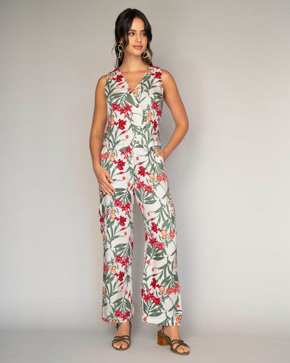 Chaleco estampado con perilla asimétrica#color_021-botanico