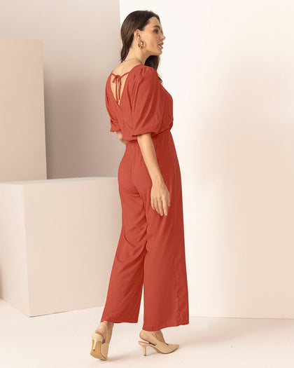 Enterizo largo de mangas con volumen#color_221-terracota