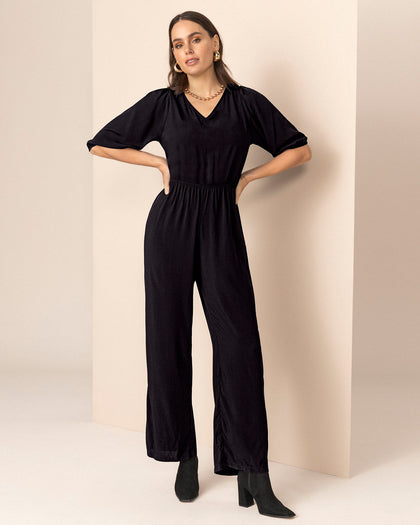 Enterizo largo de mangas con volumen#color_700-negro