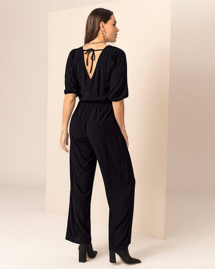 Enterizo largo de mangas con volumen#color_700-negro