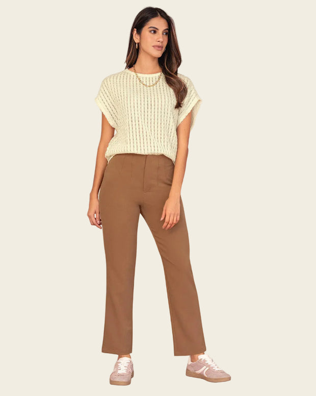 Pantalón bota recta silueta ajustada