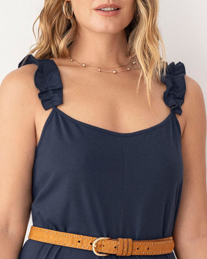 Enterizo largo con detalle en hombro#color_543-azul