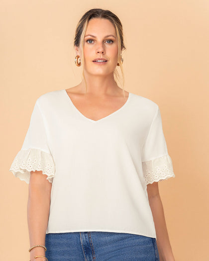 Blusa con detalle en mangas#color_018-marfil