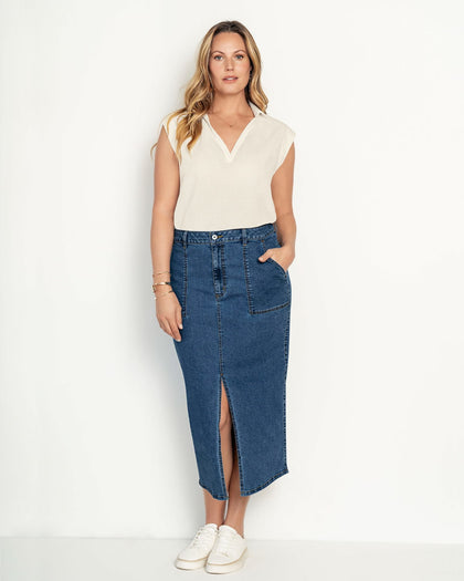 Blusa manga sisa cuello camisero en V#color_018-marfil