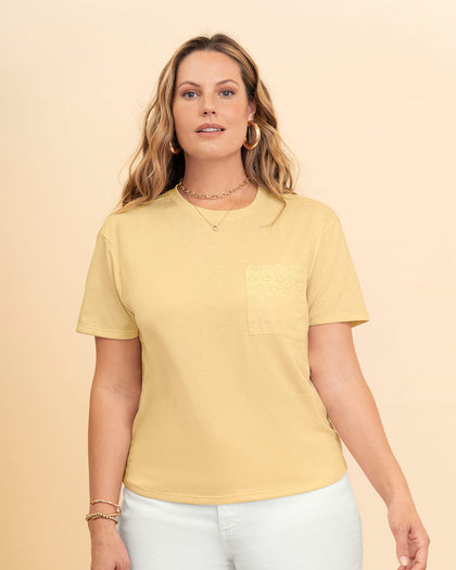 Camiseta manga corta con bolsillo en ojalillo#color_106-amarillo