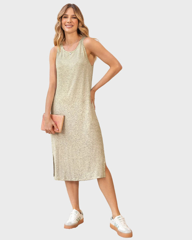Vestido manga sisa silueta semiajustada multipropósito como pijama o exterior