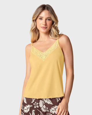 Camiseta de tiritas con escote en V#color_c17-amarillo