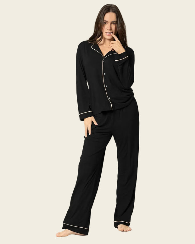 Conjunto de pijama: camiseta manga larga y pantalón largo