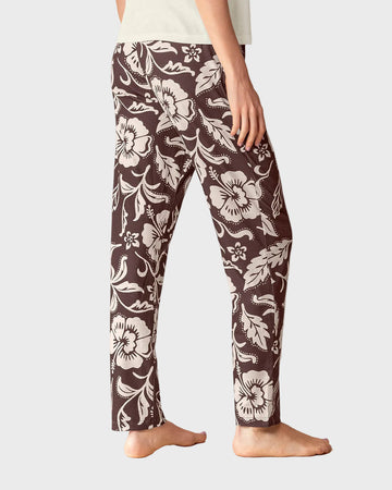 Pantalón de pijama con estampado para mujer#color_a72-cafe-estampado