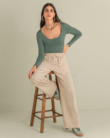 Body manga larga con broche ajustable#color_198-verde