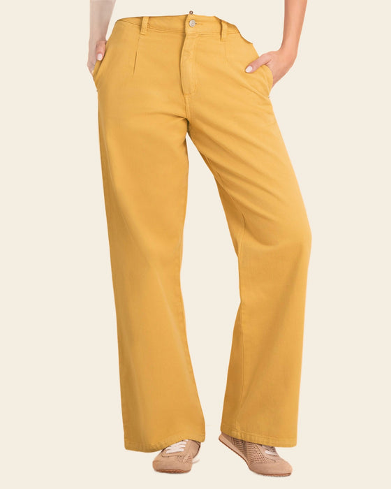 Jean bota ancha con bolsillos funcionales#color_c73-amarillo-mostaza