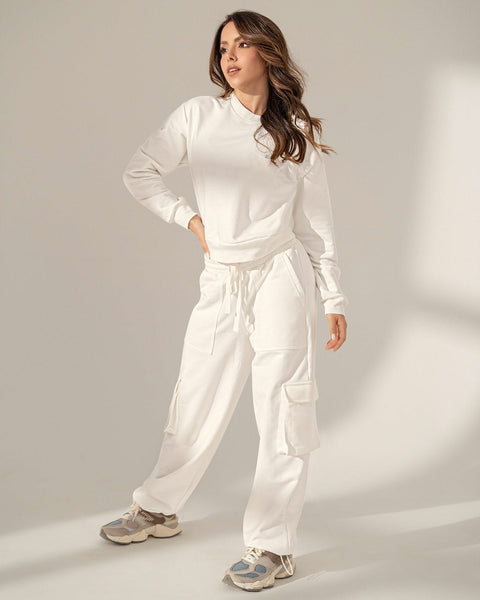 Pantalón exterior tipo jogger Leonisa by Silvy Araujo#color_018-marfil