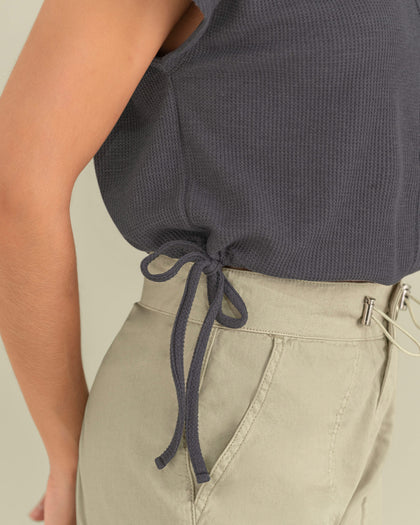 Blusa manga corta silueta boxy#color_706-gris