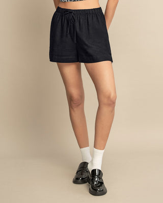 Short corto de silueta amplia para mujer#color_700-negro