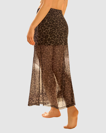 Falda larga en mesh Leonisa by Serez#color_225-animal-print