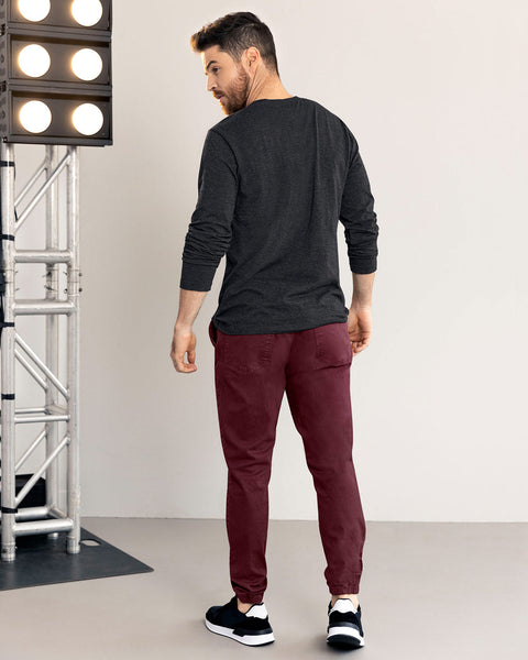 Jogger Londres pantalón de hombre#color_320-vino