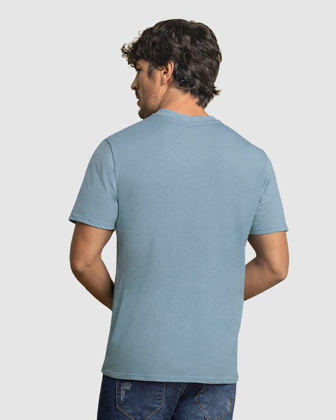 Paquete x 2 camisetas cuello redondo para hombre#color_994-azul-gris